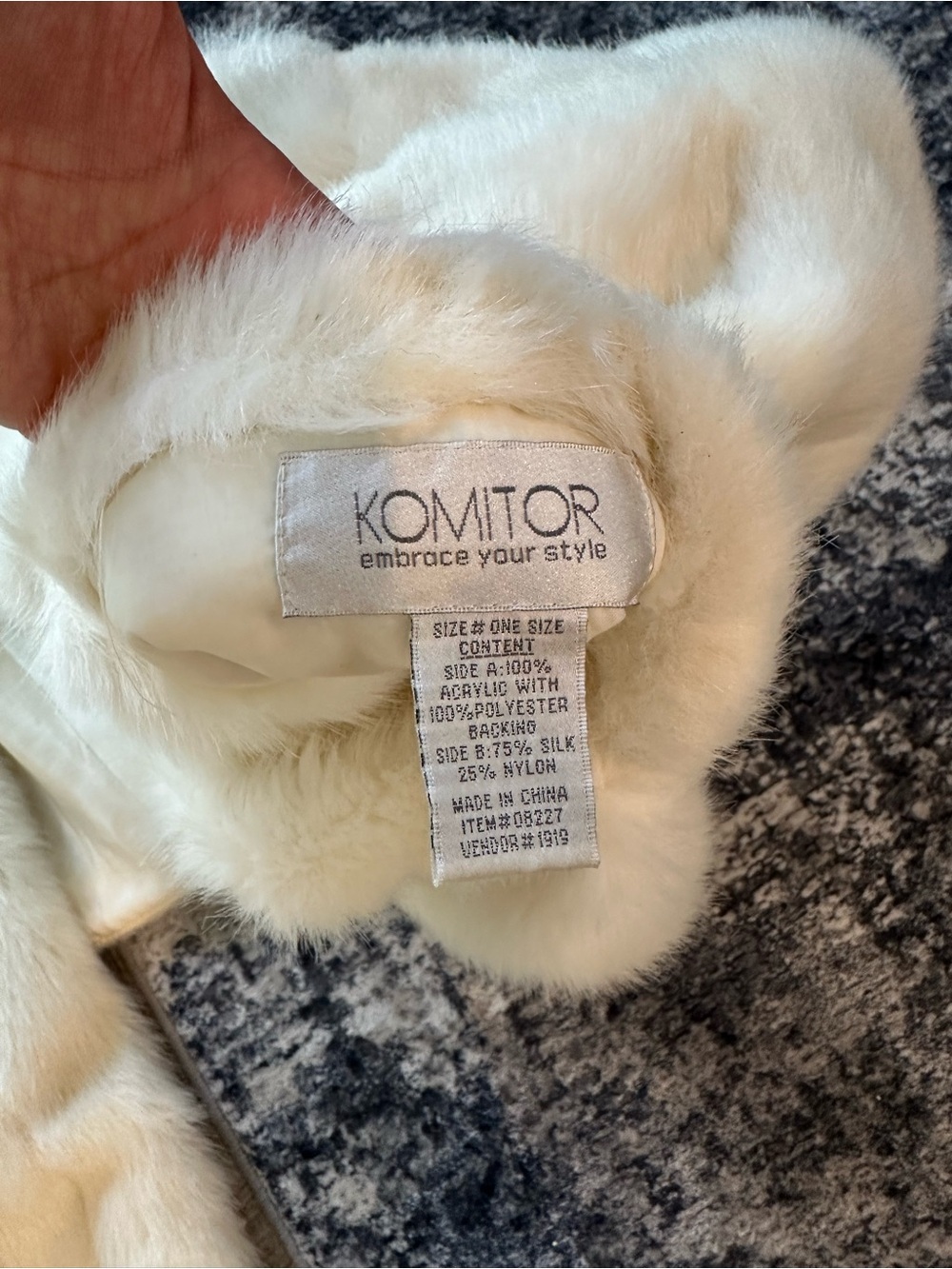 Chic Fur Robe Cardigan - Cream - Picture 5 of 5
